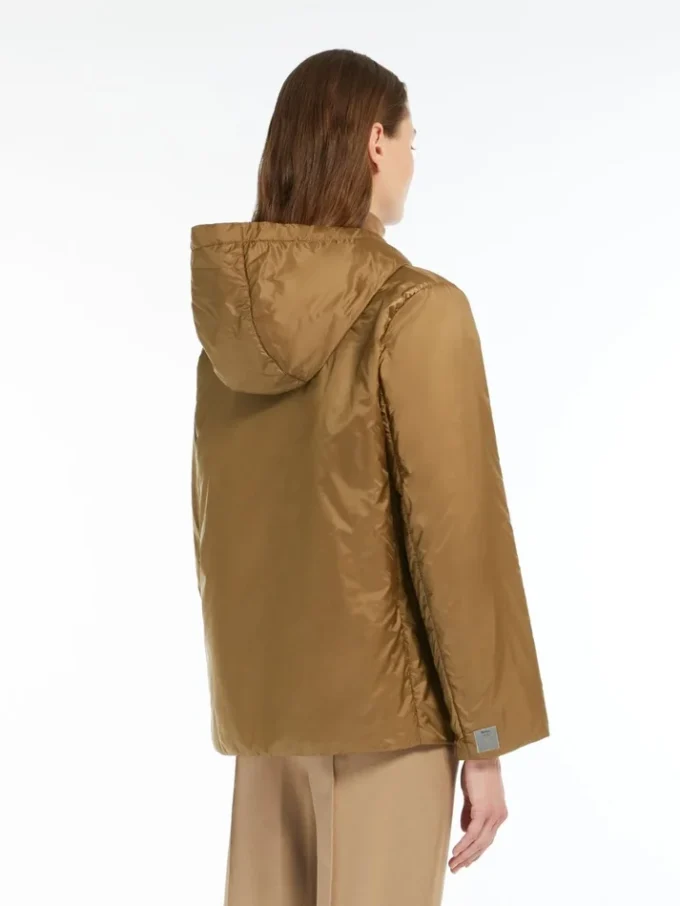 Padded water-repellent hooded jacket, caramel Padded water-repellent hooded jacket, caramel