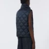 Padded water-repellent nylon canvas gilet, midnightblue Padded water-repellent nylon canvas gilet, midnightblue