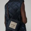 Padded water-repellent nylon canvas gilet, midnightblue Padded water-repellent nylon canvas gilet, midnightblue