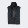 Padded water-repellent nylon canvas gilet, midnightblue Padded water-repellent nylon canvas gilet, midnightblue