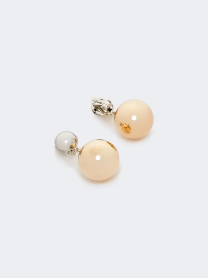 Pasticcino bag metal earrings, gold Pasticcino bag metal earrings, gold