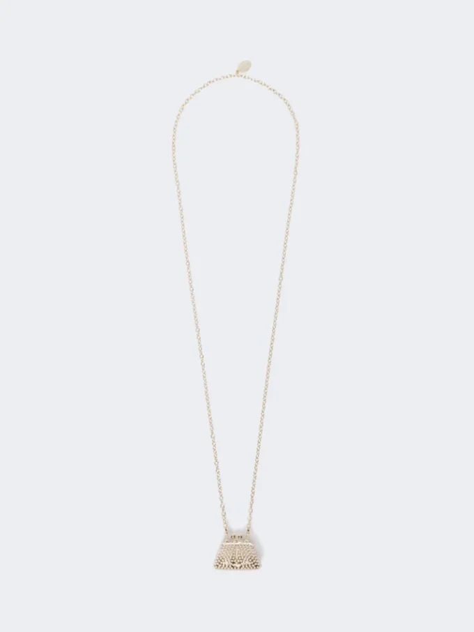 Pasticcino bag-pendant necklace, gold Pasticcino bag-pendant necklace, gold