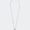 Pasticcino bag-pendant necklace, optical white Pasticcino bag-pendant necklace, optical white