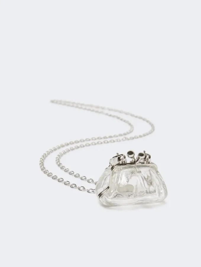 Pasticcino bag-pendant necklace, transparent Pasticcino bag-pendant necklace, transparent