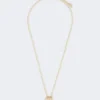 Pasticcino-pendant choker necklace, gold Pasticcino-pendant choker necklace, gold