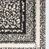 Patterned silk twill foulard, black