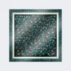 Patterned silk twill foulard, ivory