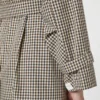 Patterned water-repellent twill trench coat, coffee Patterned water-repellent twill trench coat, coffee