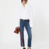 Perfect-fit low-rise mini flare trousers, ultramarine Perfect-fit low-rise mini flare trousers, ultramarine