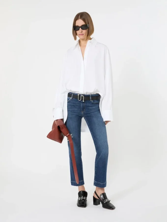 Perfect-fit low-rise mini flare trousers, ultramarine Perfect-fit low-rise mini flare trousers, ultramarine
