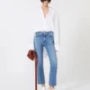 Perfect-fit low-rise mini flare trousers, ultramarine Perfect-fit low-rise mini flare trousers, ultramarine