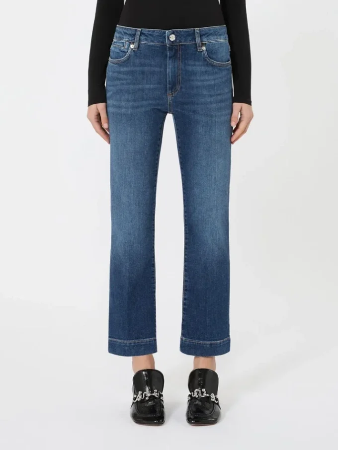 Perfect-fit low-rise mini flare trousers, ultramarine Perfect-fit low-rise mini flare trousers, ultramarine