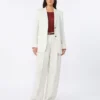 Pinstripe linen blazer, natural Pinstripe linen blazer, natural