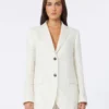 Pinstripe linen blazer, natural Pinstripe linen blazer, natural
