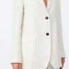 Pinstripe linen blazer, natural Pinstripe linen blazer, natural