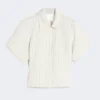 Pinstripe piqua jersey jacket, white Pinstripe piqua jersey jacket, white