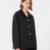 Poplin shirt, black