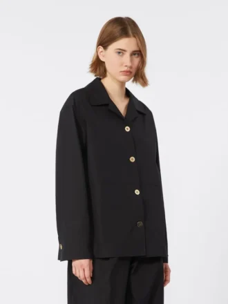 Poplin shirt, black