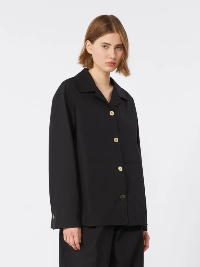 Poplin shirt, black