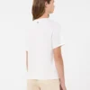 Print and embroidery-adorned cotton t-shirt, white Print and embroidery-adorned cotton t-shirt, white
