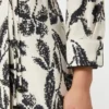 Printed poplin dress, beige Printed poplin dress, beige