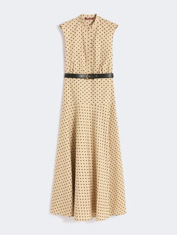 Printed poplin shirt dress, colonial