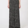 Printed sabla trousers, black