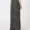 Printed sabla trousers, black