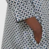Printed silk dress, midnightblue
