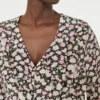Printed silk dress, pink