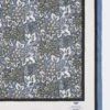 Printed silk foulard, china blue