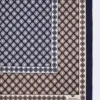 Printed silk foulard, mud