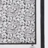 Printed silk foulard, optical white