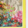 Printed silk foulard, pale yellow