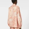 Printed silk shirt, pink Printed silk shirt, pink