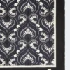 Printed silk square foulard, navy