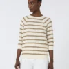 Pure cotton sweater, silk