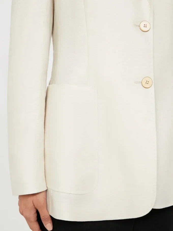 Pure linen blazer, beige