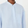 Pure linen shirt, light blue
