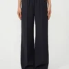 Pure woollen cloth trousers, navy