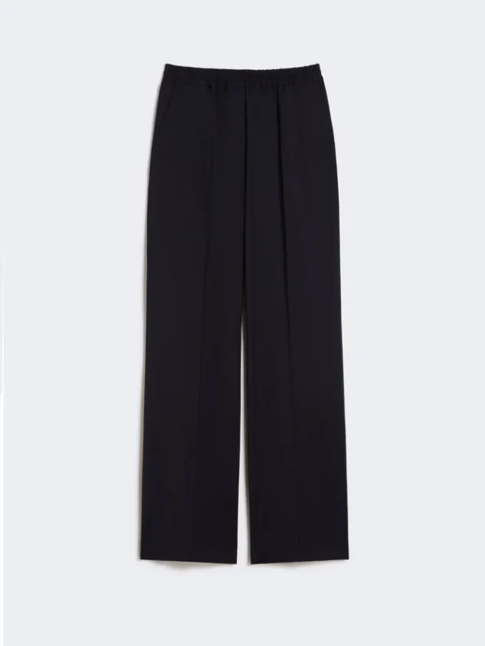 Pure woollen cloth trousers, navy
