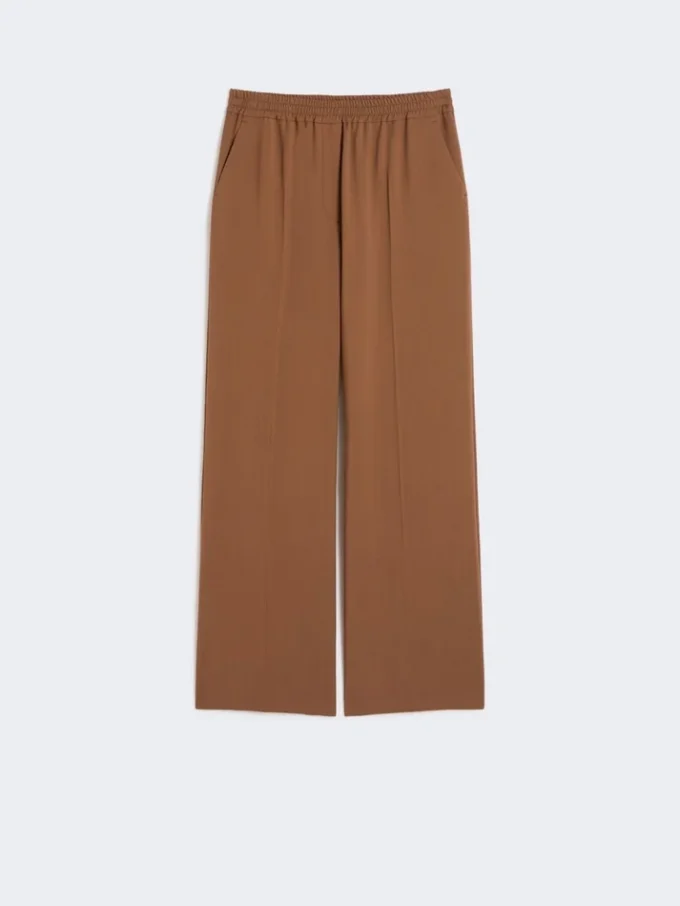 Pure woollen cloth trousers, tobacco Pure woollen cloth trousers, tobacco