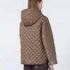 Quilted water-repellent canvas padded jacket, tobacco Quilted water-repellent canvas padded jacket, tobacco