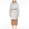 Reversible down jacket in water-repellent satin, ivory