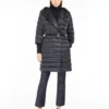 Reversible down jacket in water-repellent satin, midnightblue Reversible down jacket in water-repellent satin, midnightblue
