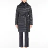 Reversible down jacket in water-repellent satin, midnightblue Reversible down jacket in water-repellent satin, midnightblue
