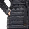 Reversible down jacket in water-repellent satin, midnightblue Reversible down jacket in water-repellent satin, midnightblue