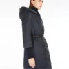 Reversible down jacket in water-repellent satin, midnightblue Reversible down jacket in water-repellent satin, midnightblue