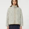 Reversible padded jacket in water-repellent canvas, hazelnut brown Reversible padded jacket in water-repellent canvas, hazelnut brown
