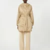 Reversible padded parka in water-repellent canvas, beige Reversible padded parka in water-repellent canvas, beige